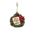 Charlottes Corner — Christmas custom wood ornament OC2238, photographic gold spiral hook