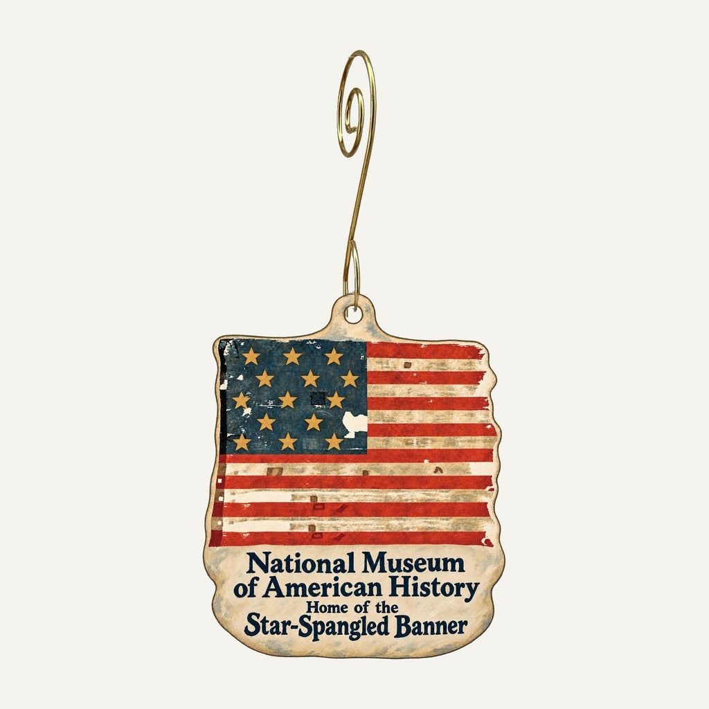 Smithsonian Museum Stores - NMAH receiving dock Town Icon custom wood ornament OC223 hanging on hook