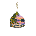 Bledsoe Creek State Park — Local inspiration custom wood ornament OC2248, photographic gold spiral hook