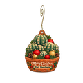 Huachuca Museum Society — Christmas custom wood ornament OC2256, photographic gold spiral hook