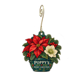 Poppy's Rail Trail — Christmas custom wood ornament OC2265, photographic gold spiral hook