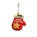 North Country Co-op — Christmas custom wood ornament OC2271, photographic gold spiral hook