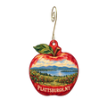 North Country Co-op — Local inspiration custom wood ornament OC2272, photographic gold spiral hook