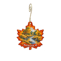 Legends of Time — Local inspiration custom wood ornament OC2278, photographic gold spiral hook