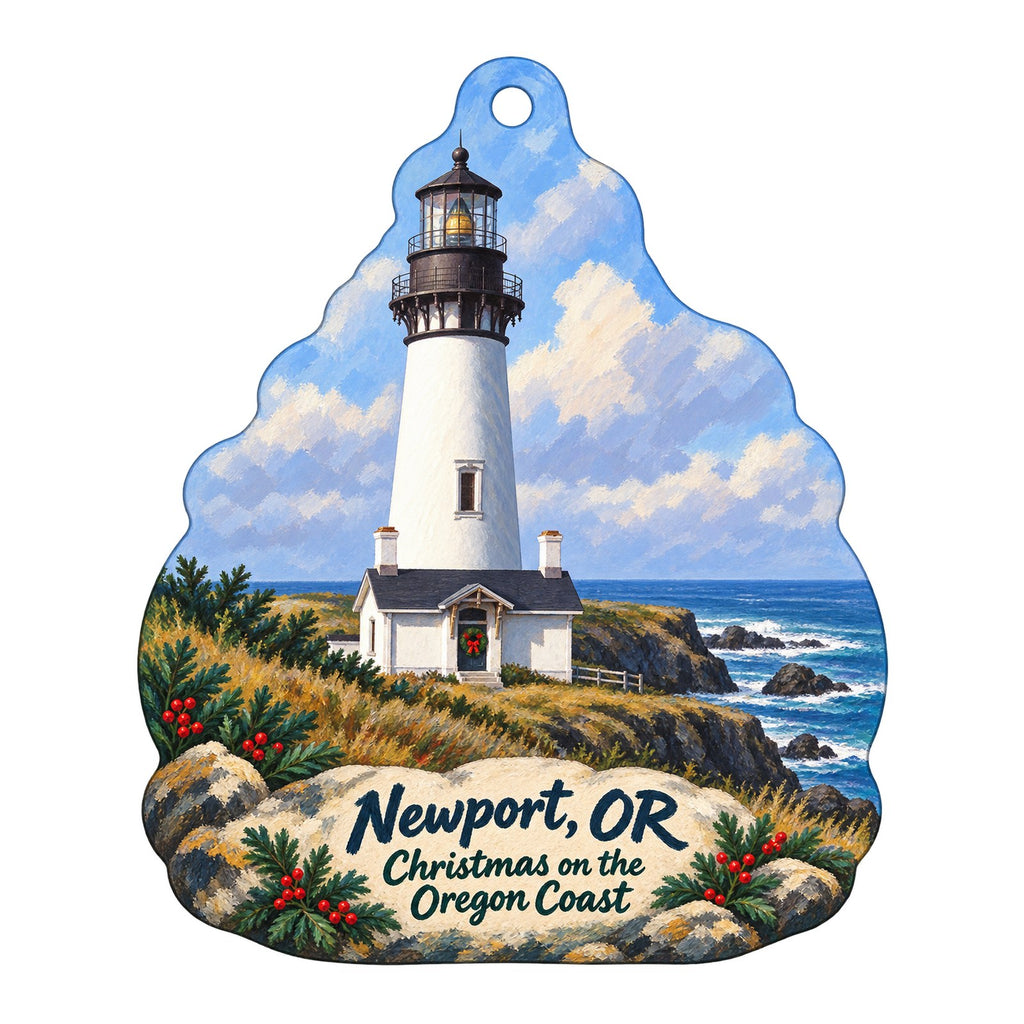 Oceanic Arts Christmas custom wood ornament OC228 on white
