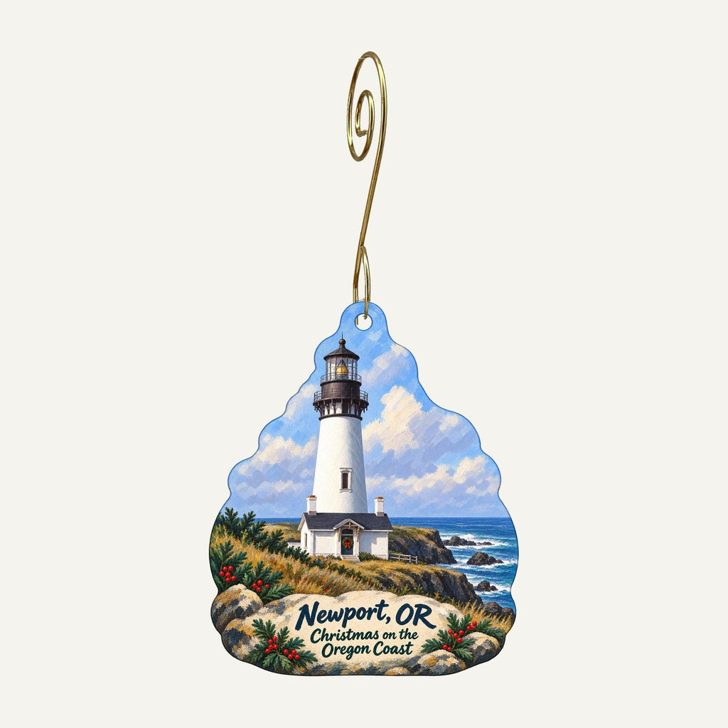 Oceanic Arts Christmas custom wood ornament OC228 hanging on hook