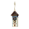 Frankenmuth Bavarian Inn — Store identity custom wood ornament OC2294, photographic gold spiral hook