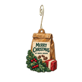 97 Rock House — Christmas custom wood ornament OC2298, photographic gold spiral hook