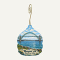 Oceanic Arts Town Icon custom wood ornament OC229 hanging on hook
