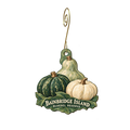 The Shop at Bloedel Reserve — Local inspiration custom wood ornament OC2305, photographic gold spiral hook