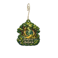 Alabama Shakesepeare Festival gift shop — Local inspiration custom wood ornament OC2308, photographic gold spiral hook