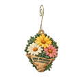 IMMC/BCH Gift & Floral Shop — Store identity custom wood ornament OC2312, photographic gold spiral hook