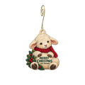 IMMC/BCH Gift & Floral Shop — Christmas custom wood ornament OC2313, photographic gold spiral hook