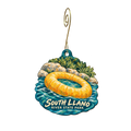 TPWD - South Llano River SP — Store identity custom wood ornament OC2315, photographic gold spiral hook