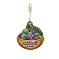 Landscape Inspired Gallery (and Beads!) — Store identity custom wood ornament OC2321, photographic gold spiral hook