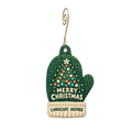 Landscape Inspired Gallery (and Beads!) — Christmas custom wood ornament OC2322, photographic gold spiral hook
