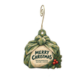 Nature's Gifts at the Environmental Nature Center — Christmas custom wood ornament OC2328, photographic gold spiral hook
