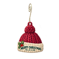 Mo, Jo & Zoe — Christmas custom wood ornament OC2334, photographic gold spiral hook