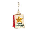 Ulrich Museum of Art — Christmas custom wood ornament OC2349, photographic gold spiral hook