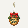 The Museum Store at the North Carolina Museum of Natural Sciences Christmas custom wood ornament OC234 hanging on hook