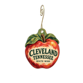 White Wing Christian Bookstore — Local inspiration custom wood ornament OC2353, photographic gold spiral hook