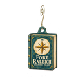 EN Fort Raleigh NHP Visitor Center — Store identity custom wood ornament OC2354, photographic gold spiral hook