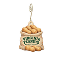 Michie Tavern ca. 1784 — Local inspiration custom wood ornament OC2362, photographic gold spiral hook