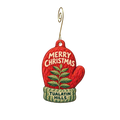 Tualatin Hills Nature Center's Nature Store — Christmas custom wood ornament OC2364, photographic gold spiral hook