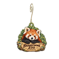 Brandywine Zoo Gift Shop — Store identity custom wood ornament OC2369, photographic gold spiral hook