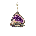 The Quarry — Store identity custom wood ornament OC2375, photographic gold spiral hook