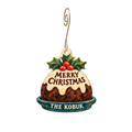 The Kobuk — Christmas custom wood ornament OC2379, photographic gold spiral hook