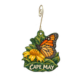 Nature Center of Cape May — Local inspiration custom wood ornament OC2395, photographic gold spiral hook