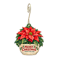 Zenith Holland Nursery & Gift — Christmas custom wood ornament OC2427, photographic gold spiral hook