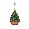 Tulsa Botanic Garden Visitor Center — Christmas custom wood ornament OC2442, photographic gold spiral hook