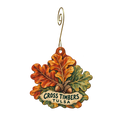 Tulsa Botanic Garden Visitor Center — Local inspiration custom wood ornament OC2443, photographic gold spiral hook