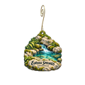 Quicksilver Gallery — Local inspiration custom wood ornament OC2464, photographic gold spiral hook