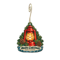 Paris Landing-Tdec — Christmas custom wood ornament OC2478, photographic gold spiral hook