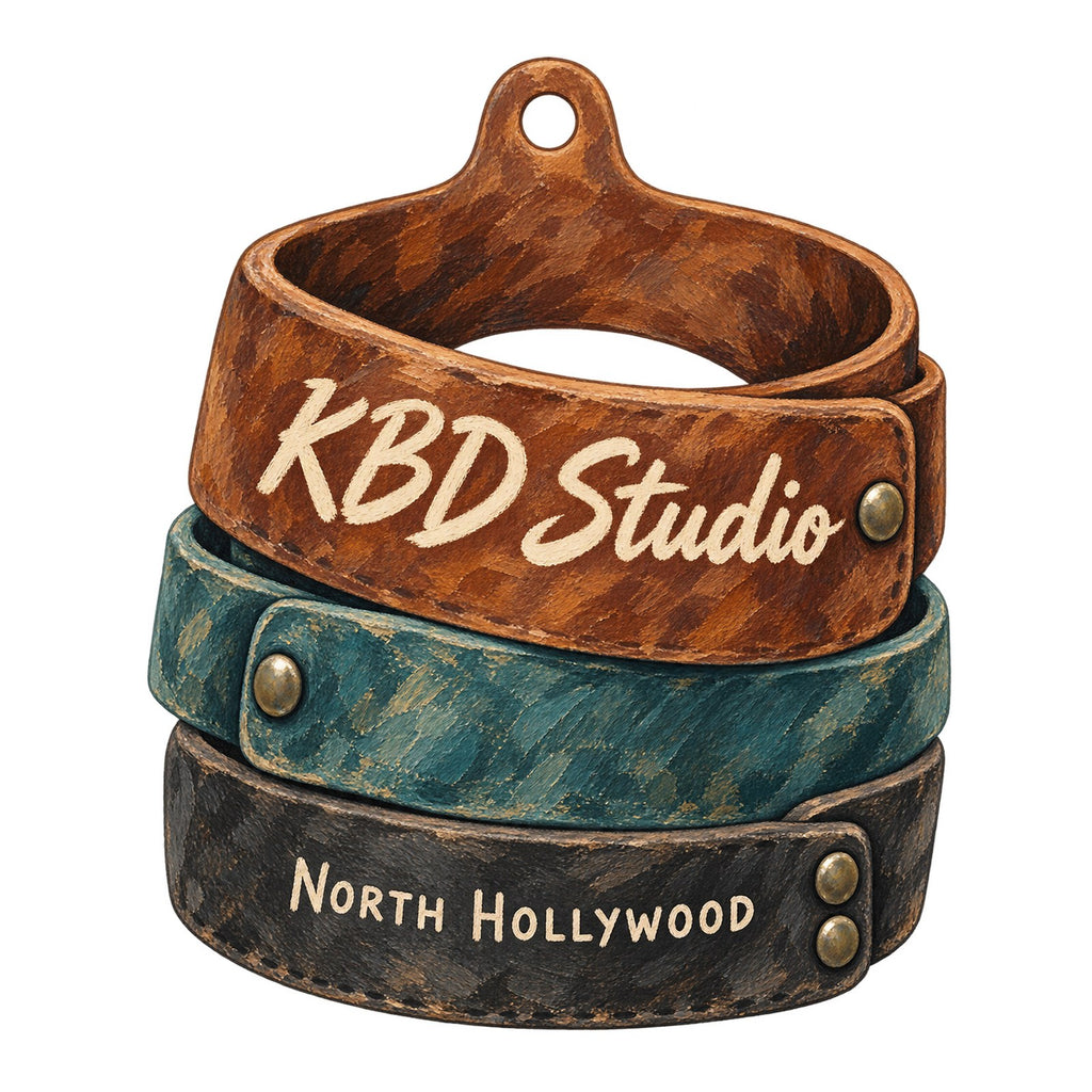 KBD Studio Logo custom wood ornament OC251 on white