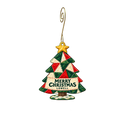 The New England Quilt Museum — Christmas custom wood ornament OC2531, photographic gold spiral hook