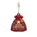 Just for You — Christmas custom wood ornament OC2537, photographic gold spiral hook