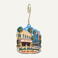 KBD Studio Town Icon custom wood ornament OC253 hanging on hook