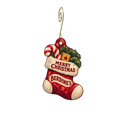 Berdine's 5 & Dime — Christmas custom wood ornament OC2546, photographic gold spiral hook