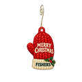 Gratitude Boutique — Christmas custom wood ornament OC2555, photographic gold spiral hook