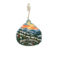 Frozen Head State Park — Christmas custom wood ornament OC2564, photographic gold spiral hook