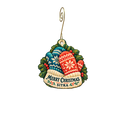The Cellar — Christmas custom wood ornament OC2567, photographic gold spiral hook