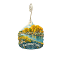 Turbo Extreme Lifestyle Company — Local inspiration custom wood ornament OC2571, photographic gold spiral hook