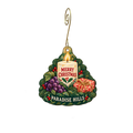 Paradise Hills, Winery Resort & Spa — Christmas custom wood ornament OC2576, photographic gold spiral hook