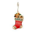 Cincinnati Children's Hospital Gift Shop — Christmas custom wood ornament OC2579, photographic gold spiral hook