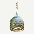Phipps Conservatory and Botanical Gardens Logo custom wood ornament OC257 hanging on hook