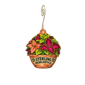 Sterling Mercantile & Garden Center — Store identity custom wood ornament OC2587, photographic gold spiral hook